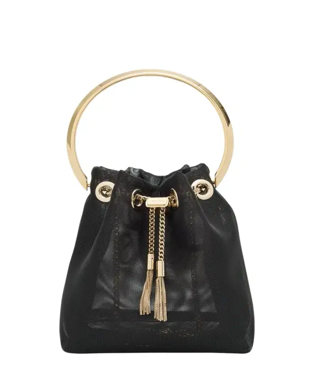 Jimmy Choo Bon Bon Mesh Bucket Bag