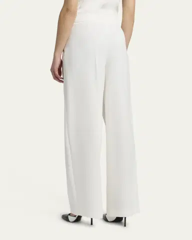 Giorgio Armani Wide Leg Silk Cady Trousers | Thumbnail 3