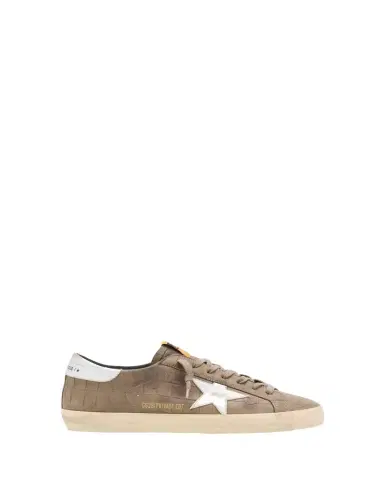 Golden Goose Men's Super-Star Croc-Printed Nubuck Leather Sneakers, Exclusive | Thumbnail 1