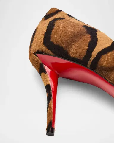 Christian Louboutin 80mm Miss Z Leopard-Printed Pony Pumps | Thumbnail 9