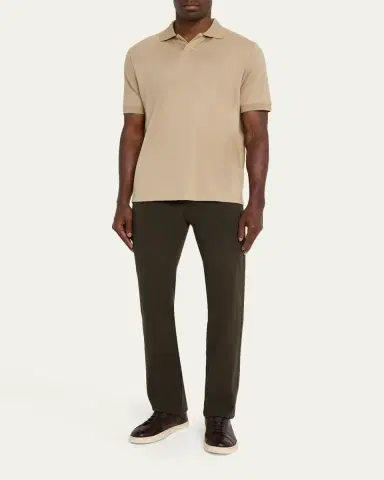 Bergdorf Goodman Men's Soft Leather Low-Top Sneakers | Thumbnail 3