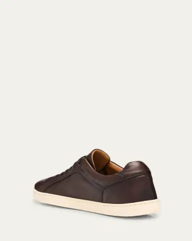 Bergdorf Goodman Men's Soft Leather Low-Top Sneakers | Thumbnail 4