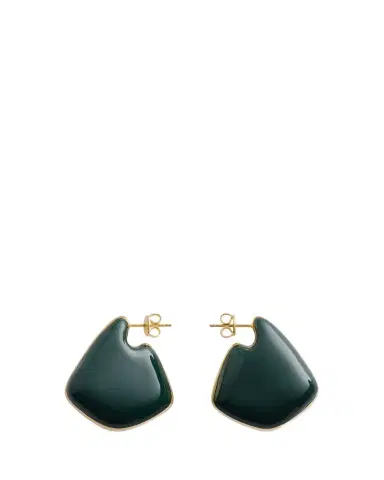 Bottega Veneta Small Fin Enamel Earrings | Thumbnail 1