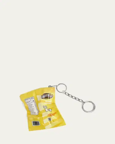 Balenciaga Men's Leather Keyring Chips Charm | Thumbnail 2 Balenciaga Men's Leather Keyring Chips Charm | Thumbnail 2