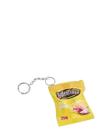 Balenciaga Men's Leather Keyring Chips Charm | Thumbnail 1 Balenciaga Men's Leather Keyring Chips Charm | Thumbnail 1