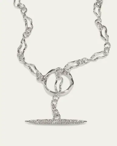 Alexis Bittar Solanales Crystal Infinity Link Necklace | Thumbnail 3 Alexis Bittar Solanales Crystal Infinity Link Necklace | Thumbnail 3