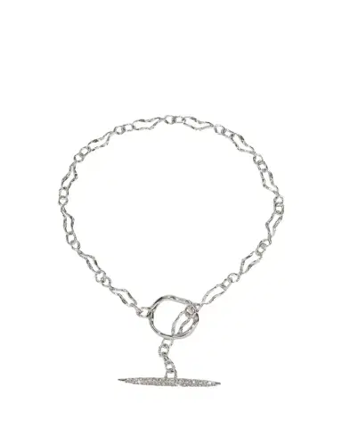 Alexis Bittar Solanales Crystal Infinity Link Necklace | Thumbnail 1 Alexis Bittar Solanales Crystal Infinity Link Necklace | Thumbnail 1