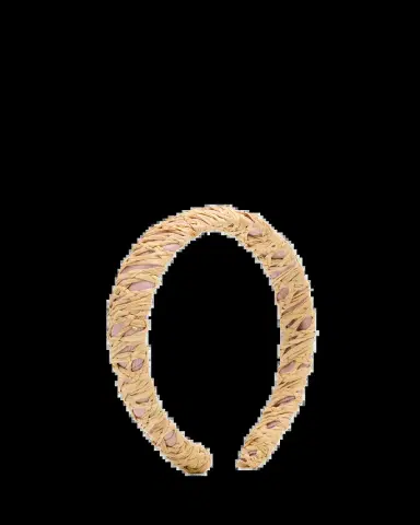 Gigi Burris Emma Woven Straw & Grosgrain Headband | Thumbnail 2