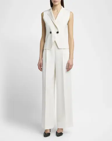 Giorgio Armani Silk Knit Single-Breasted Vest | Thumbnail 2
