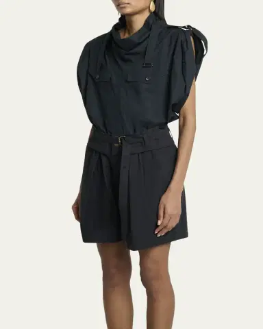 Etoile Isabel Marant Nemia Draped Utility Top | Thumbnail 4 Etoile Isabel Marant Nemia Draped Utility Top | Thumbnail 4