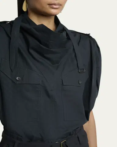 Etoile Isabel Marant Nemia Draped Utility Top | Thumbnail 5 Etoile Isabel Marant Nemia Draped Utility Top | Thumbnail 5