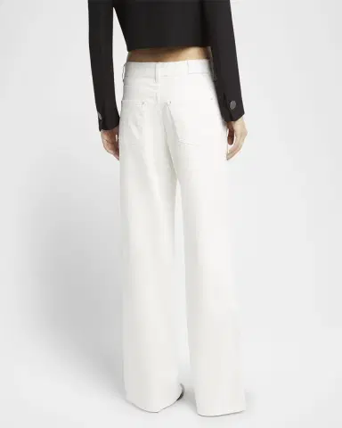Giorgio Armani Wide Leg Stretch-Cotton Jeans | Thumbnail 2