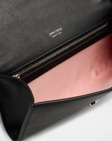 Jimmy Choo Bing Crystal Smooth Leather Wallet | Thumbnail 2