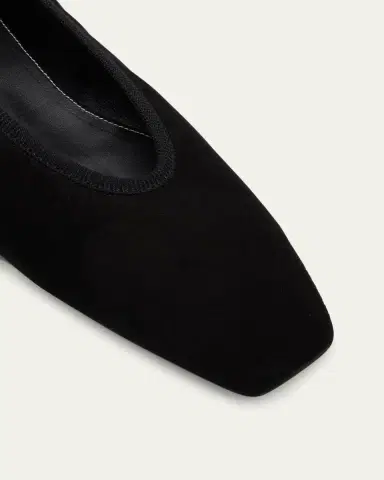 TOTEME Garderob Suede Ballerina Flats | Thumbnail 5