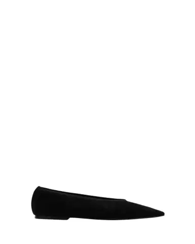 TOTEME Garderob Suede Ballerina Flats | Thumbnail 1