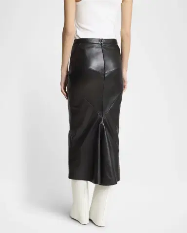 Givenchy Leather Godet-Back Midi Pencil Skirt | Thumbnail 2 Givenchy Leather Godet-Back Midi Pencil Skirt | Thumbnail 2