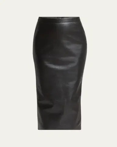 Givenchy Leather Godet-Back Midi Pencil Skirt | Thumbnail 5 Givenchy Leather Godet-Back Midi Pencil Skirt | Thumbnail 5