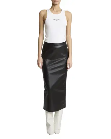 Givenchy Leather Godet-Back Midi Pencil Skirt | Thumbnail 1 Givenchy Leather Godet-Back Midi Pencil Skirt | Thumbnail 1