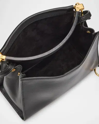 Alaïa Le Click Small Square Shoulder Bag in Glossy Leather | Thumbnail 3 Alaïa Le Click Small Square Shoulder Bag in Glossy Leather | Thumbnail 3