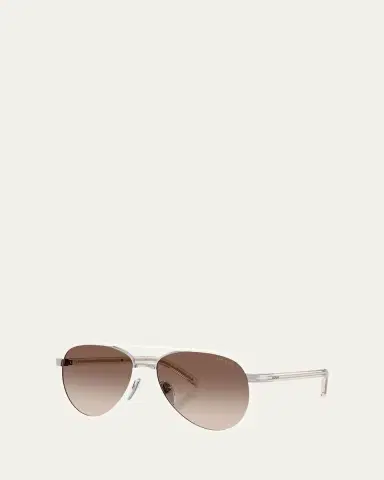Prada PR B57S Aviator Steel Sunglasses | Thumbnail 2