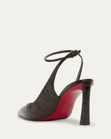 Christian Louboutin Condora Croc-Embossed Patent Leather Pumps | Thumbnail 4 Christian Louboutin Condora Croc-Embossed Patent Leather Pumps | Thumbnail 4