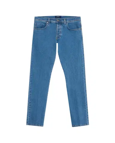 Cesare Attolini Men's Medium Wash Denim Modern-Fit Jeans | Thumbnail 1 Cesare Attolini Men's Medium Wash Denim Modern-Fit Jeans | Thumbnail 1