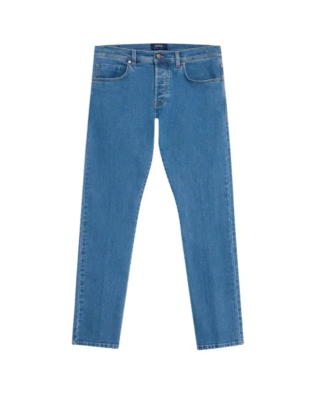Men's Medium Wash Denim Modern-Fit Jeans
