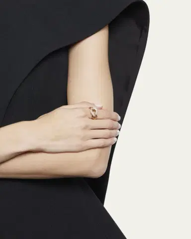 Pomellato Catene 18K Rose Gold Diamond Ring | Thumbnail 3