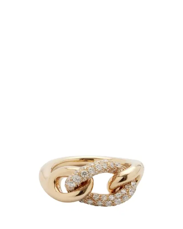 Catene 18K Rose Gold Diamond Ring