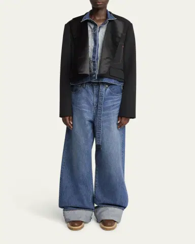 Sacai Layered Wool Denim Jacket | Thumbnail 2