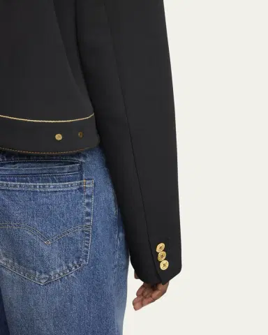 Sacai Layered Wool Denim Jacket | Thumbnail 5