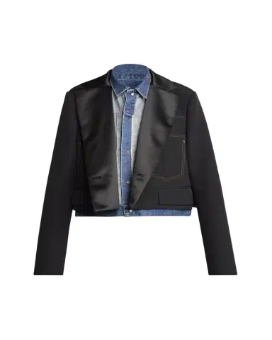 Sacai Layered Wool Denim Jacket | Thumbnail 1