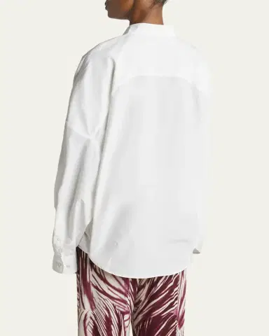 Dries Van Noten Casia Button Down Oversized Shirt | Thumbnail 3 Dries Van Noten Casia Button Down Oversized Shirt | Thumbnail 3
