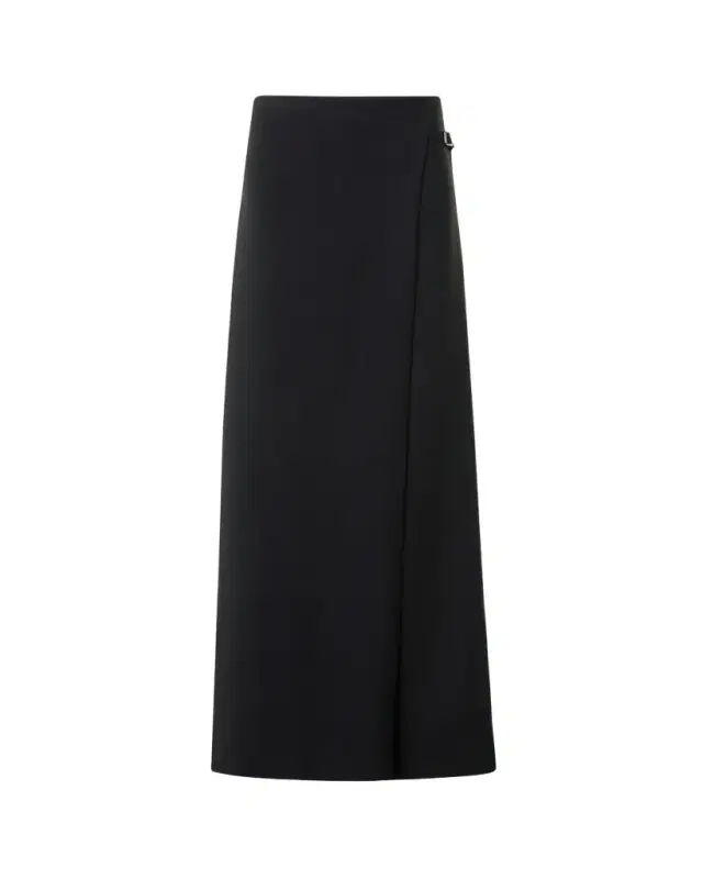 Akris Foss Asymmetric Wrap-Panel Wide-Leg Pants