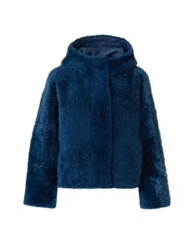 Akris Gracie Lamb Shearling Hooded Jacket | Thumbnail 1 Akris Gracie Lamb Shearling Hooded Jacket | Thumbnail 1