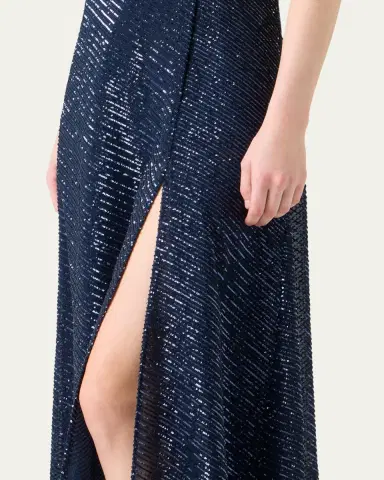Akris Diagonal Sequined Georgette Gown | Thumbnail 5 Akris Diagonal Sequined Georgette Gown | Thumbnail 5