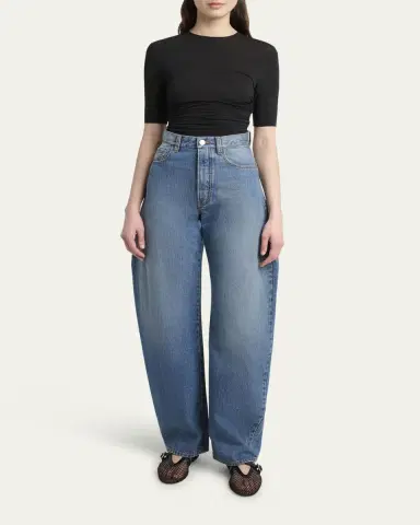 Alaïa Round High-Waist Jeans | Thumbnail 2