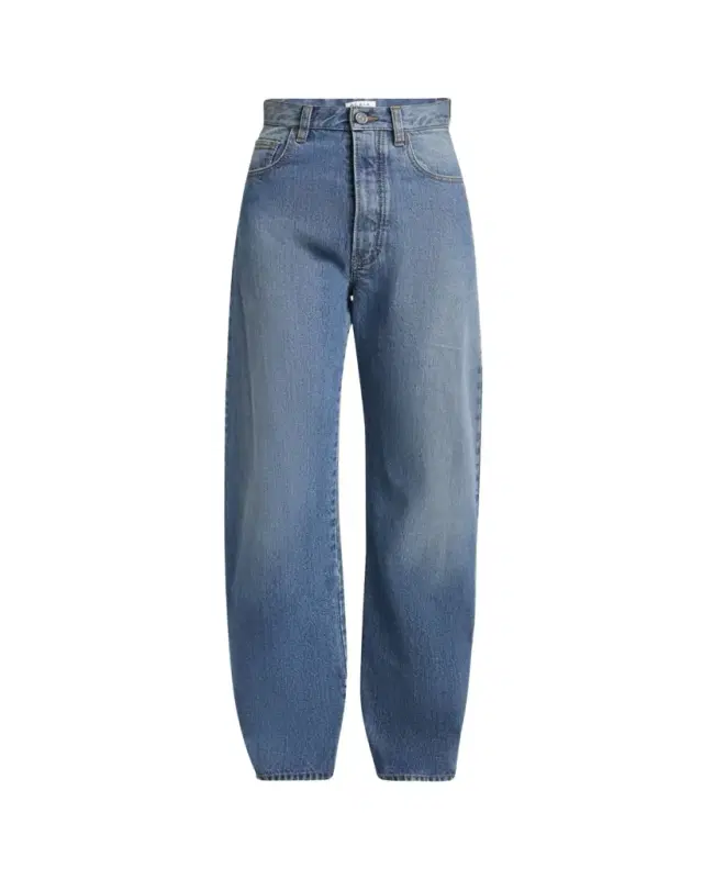 Round High-Waist Jeans