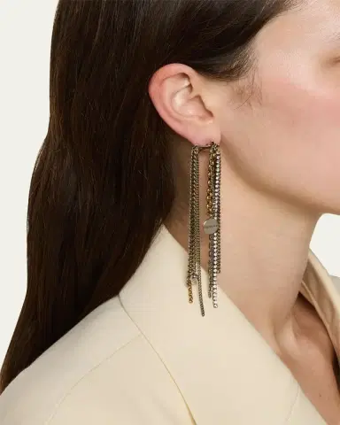 Alexander McQueen Banshee Chain Earrings | Thumbnail 2