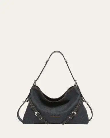 Givenchy Voyou Medium Shoulder Bag in Denim | Thumbnail 6 Givenchy Voyou Medium Shoulder Bag in Denim | Thumbnail 6