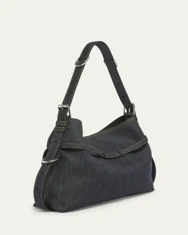 Givenchy Voyou Medium Shoulder Bag in Denim | Thumbnail 7 Givenchy Voyou Medium Shoulder Bag in Denim | Thumbnail 7