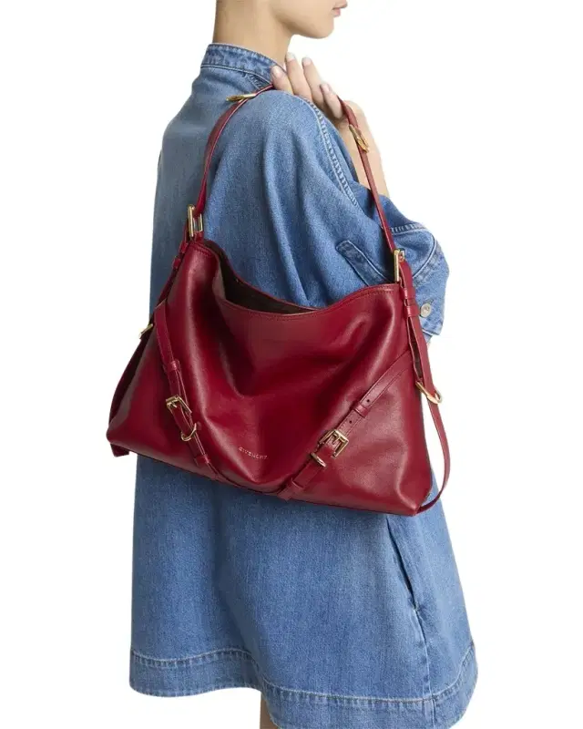 Givenchy Voyou Medium Shoulder Bag in Shiny Leather