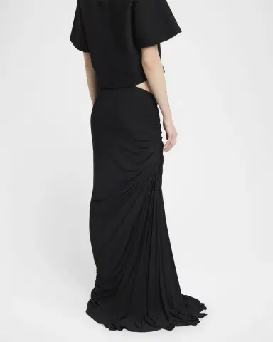 Alaïa Ruched Long Skirt | Thumbnail 2