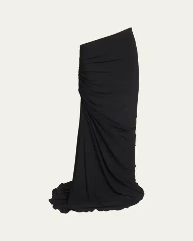 Alaïa Ruched Long Skirt | Thumbnail 5