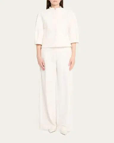 Max Mara Nastro Three-Quarter Sleeve Cotton Jacket | Thumbnail 2 Max Mara Nastro Three-Quarter Sleeve Cotton Jacket | Thumbnail 2