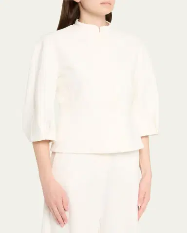 Max Mara Nastro Three-Quarter Sleeve Cotton Jacket | Thumbnail 3 Max Mara Nastro Three-Quarter Sleeve Cotton Jacket | Thumbnail 3