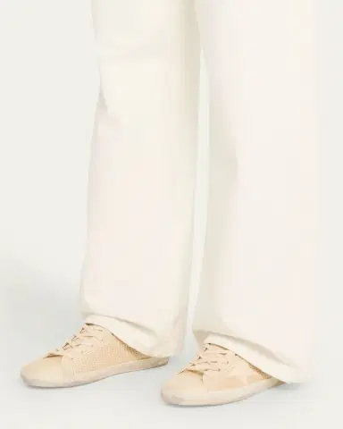 Golden Goose Super-Star Embroidered Cotton Low-Top Sneakers | Thumbnail 2