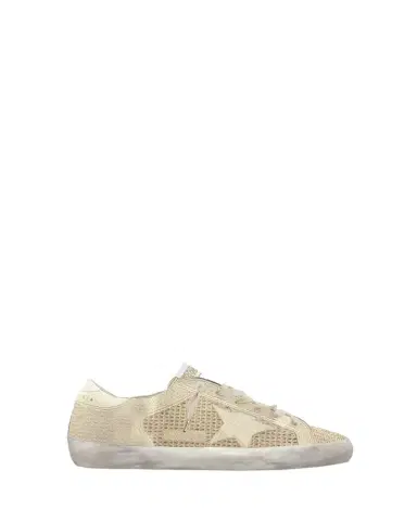 Golden Goose Super-Star Embroidered Cotton Low-Top Sneakers | Thumbnail 1