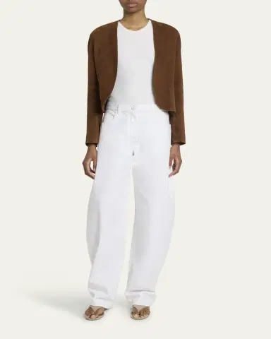 Alaïa Rounded High-Rise Jeans | Thumbnail 2 Alaïa Rounded High-Rise Jeans | Thumbnail 2