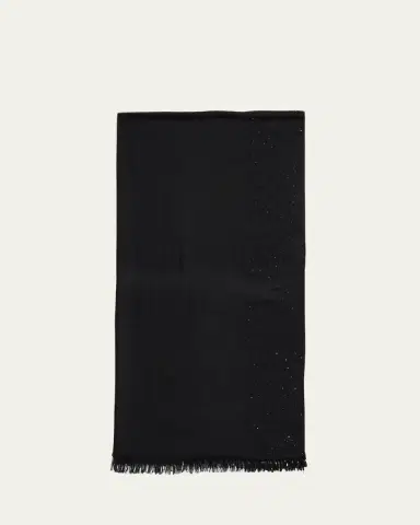 FALIERO SARTI New Dalila Colorblock Sequined Wool Silk Scarf | Thumbnail 3 FALIERO SARTI New Dalila Colorblock Sequined Wool Silk Scarf | Thumbnail 3